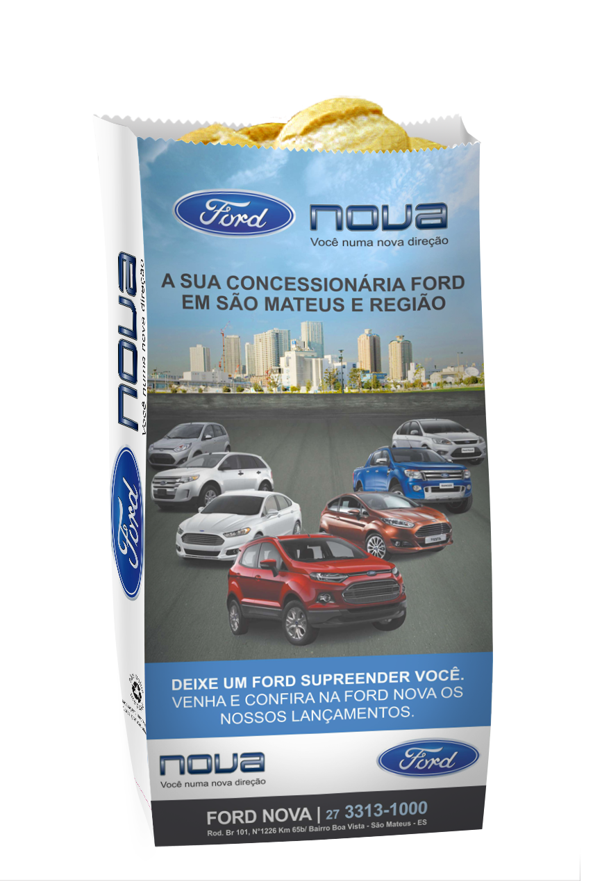 Exemplo de saco publicitário do segmento Automotivo